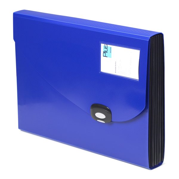 Expanding File A4+ - 13 Compartments - Blue