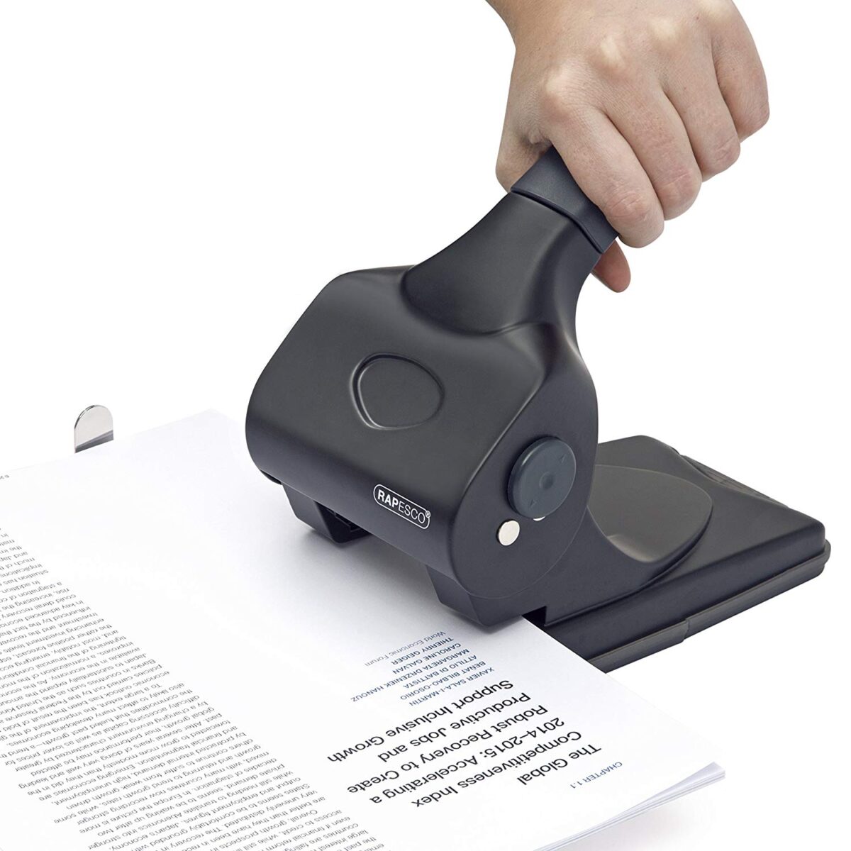 Adjustable 6-Hole Punch - Black - Rapesco Worldwide