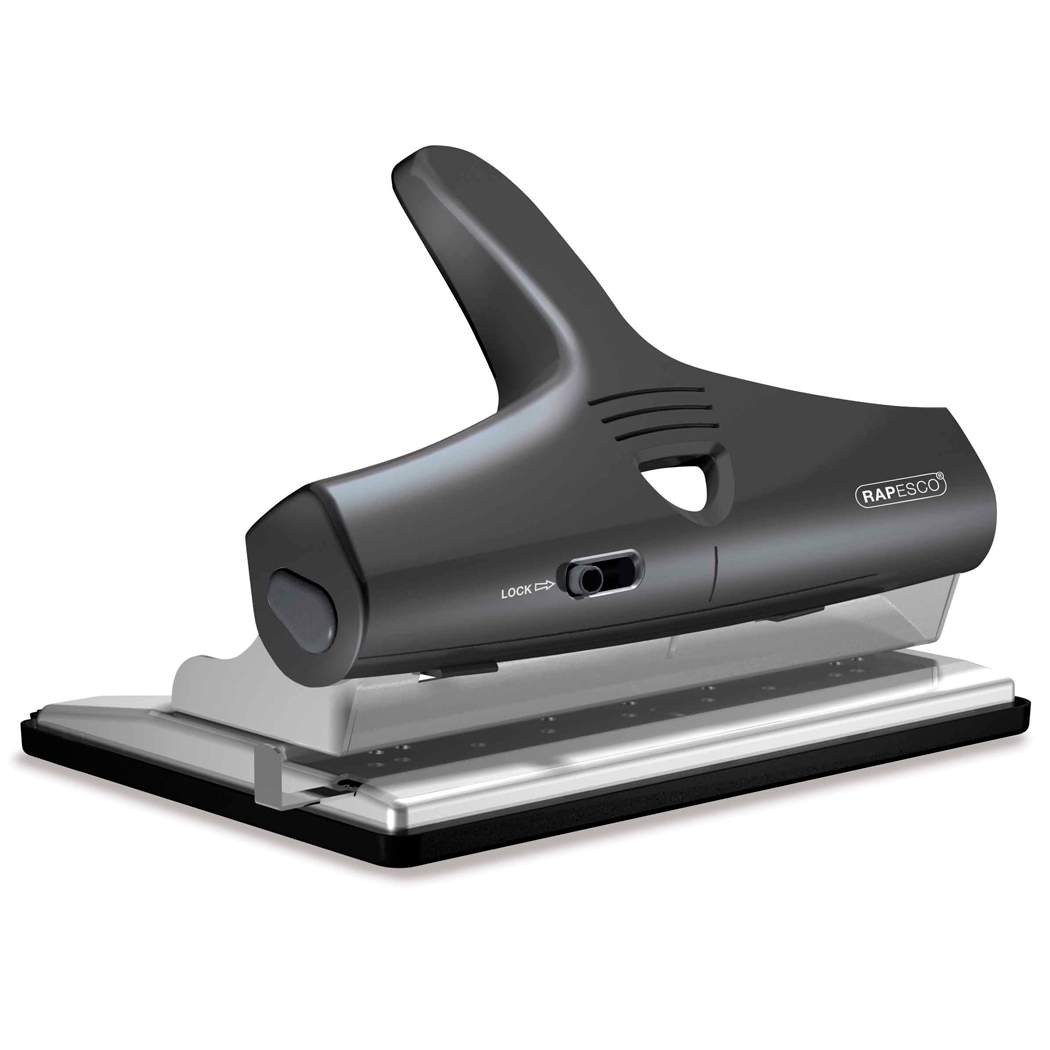 ALU Adjustable 2, 3 & 4 Hole Punch - Black/Silver