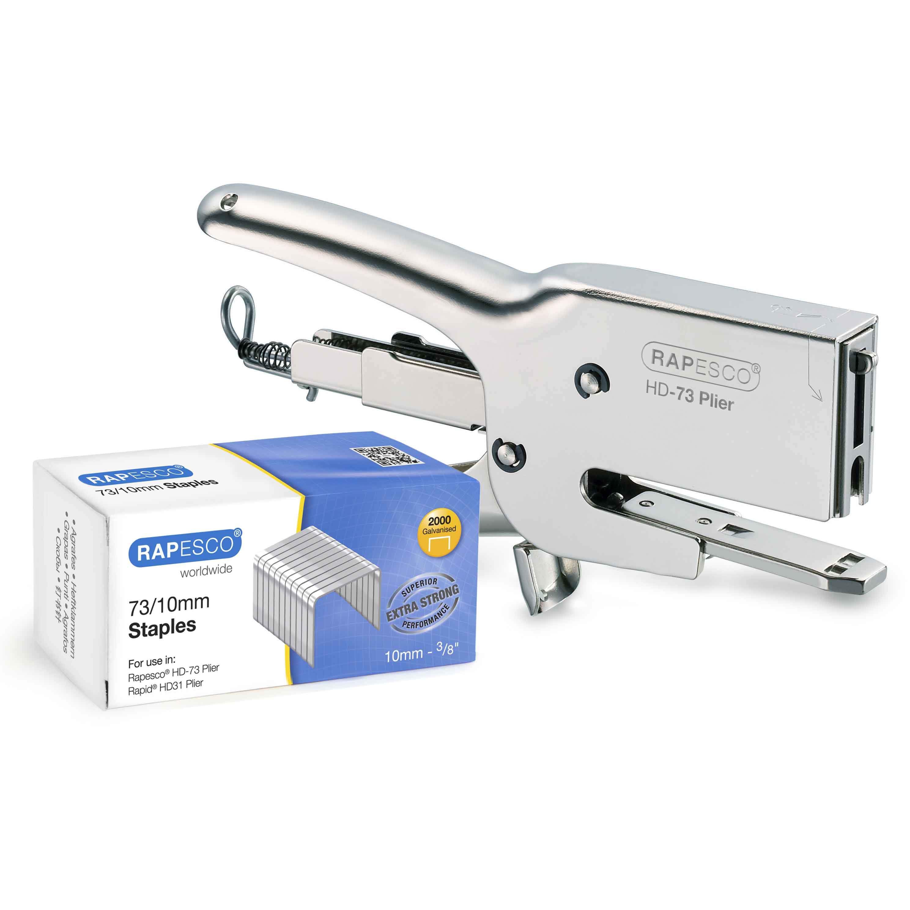 HD-73 Plier & 2000 Staples 73/10mm - Silver