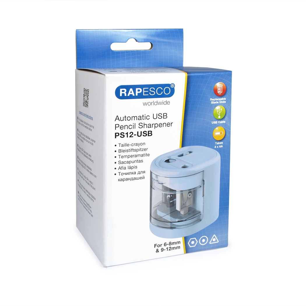 PS12-USB Pencil Sharpener - Powder - Blue - Image 3