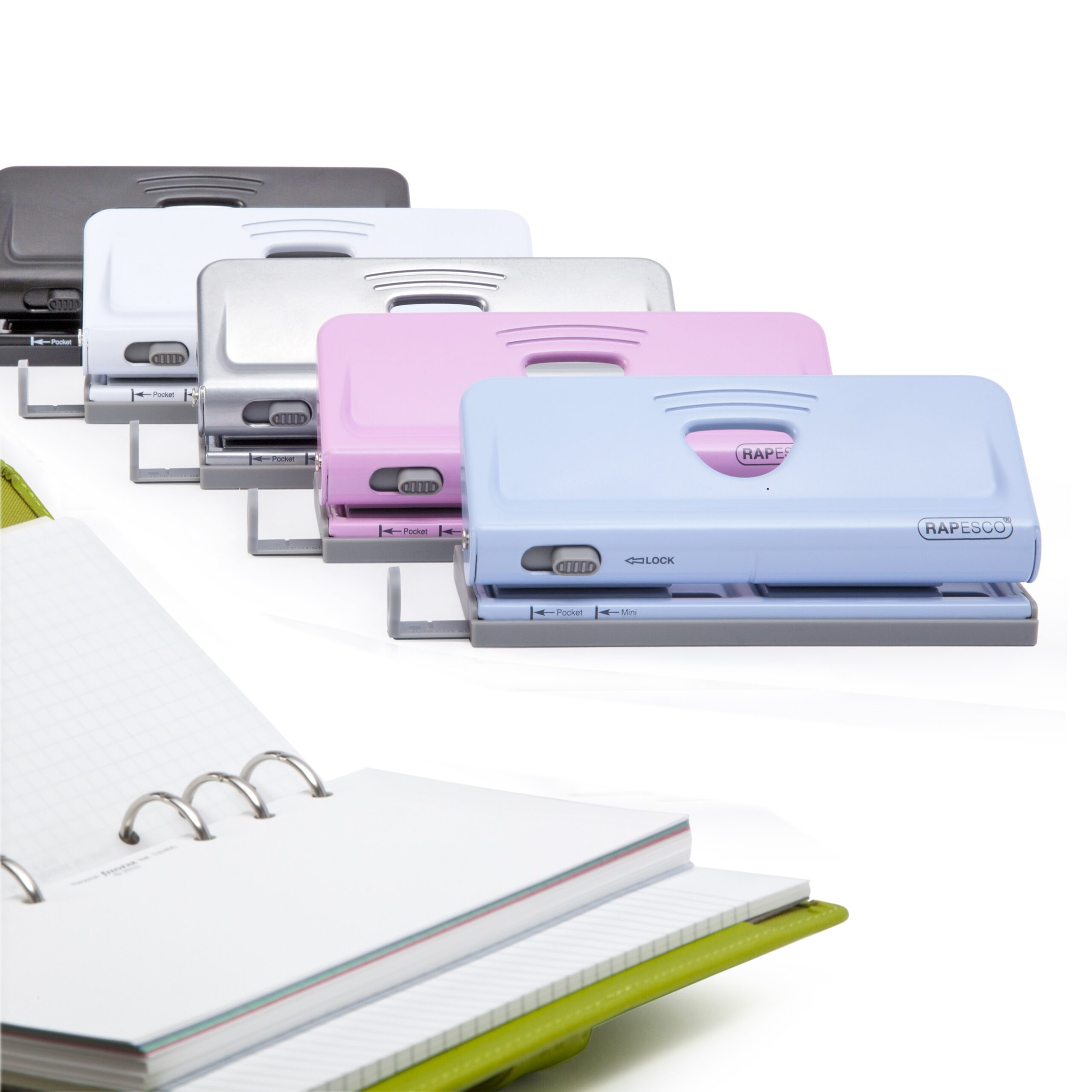 Adjustable 6-Hole Organiser/ Diary Punch - White - Image 5