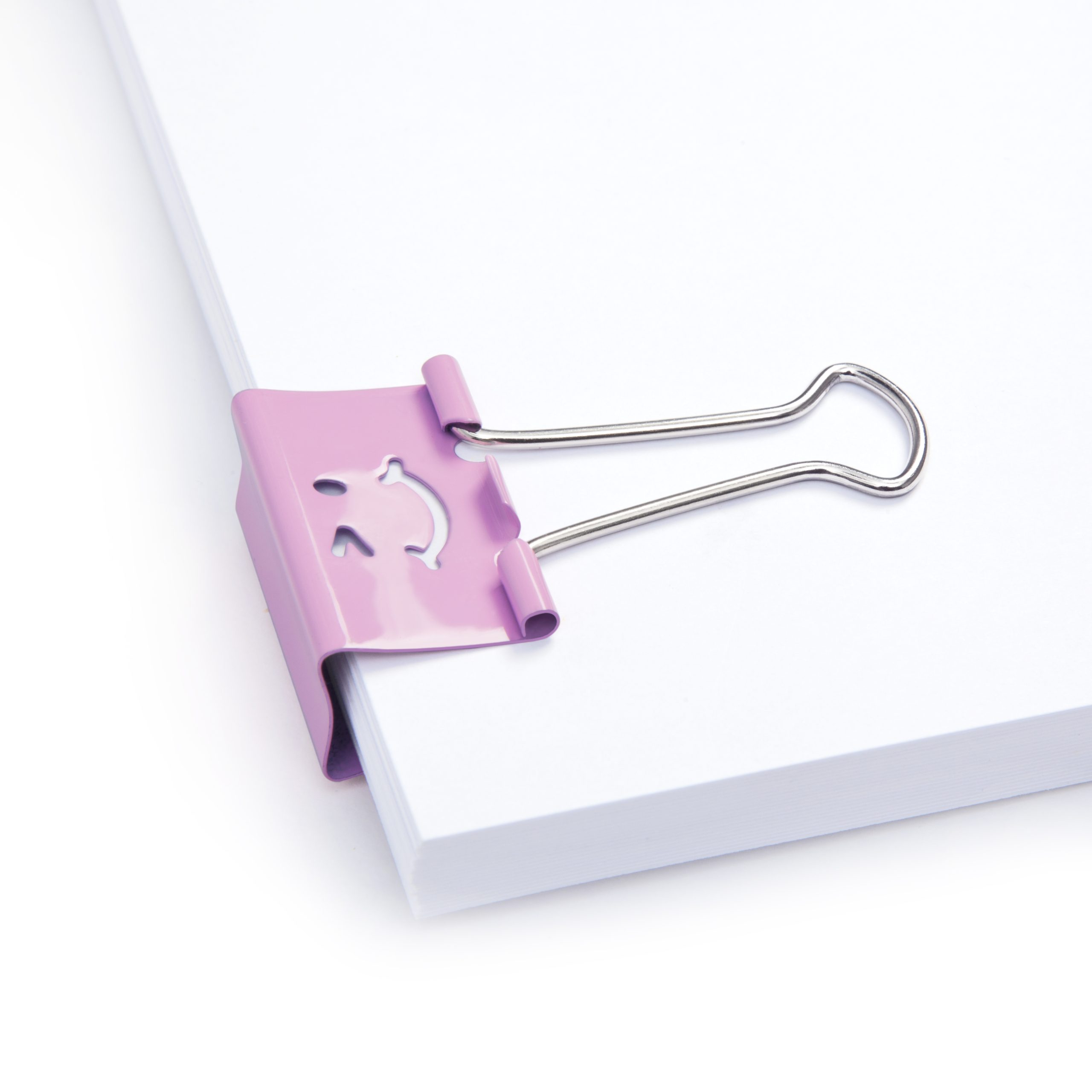 19mm Assorted Faces Foldback Clips - Candy Pink - Pack of 20 - Image 4