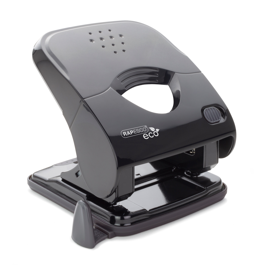 ECO X5-30ps Less Effort 2-Hole Punch - Black - Rapesco Worldwide