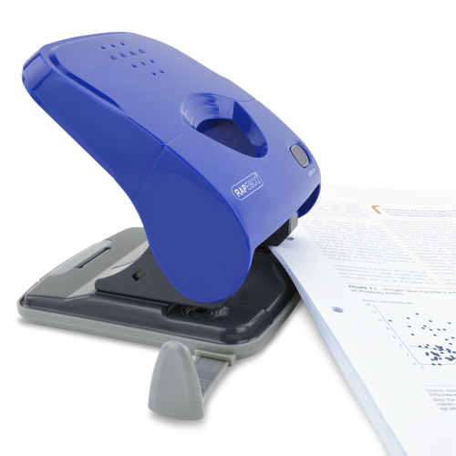 X5-40ps Less Effort 2-Hole Punch - Blue - Image 2