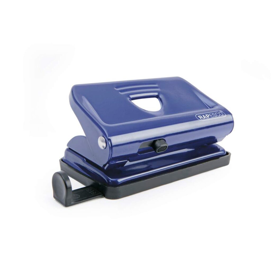 810 2-Hole Metal Punch - Blue - Rapesco Worldwide