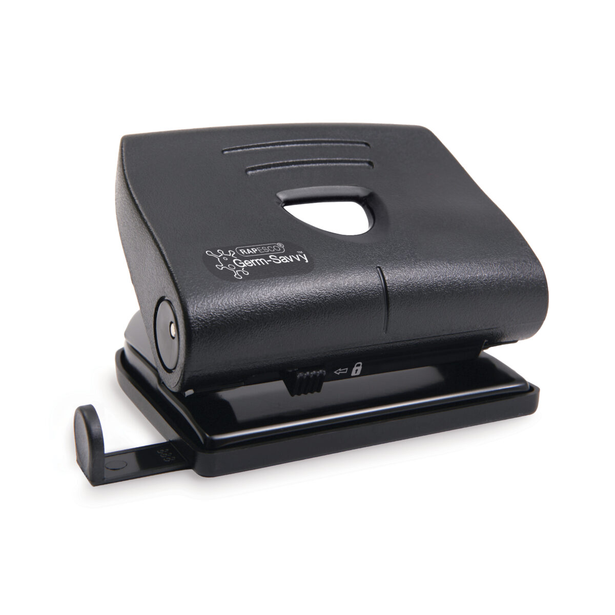 Germ-Savvy® Antibacterial 820-P Hole Punch - Black