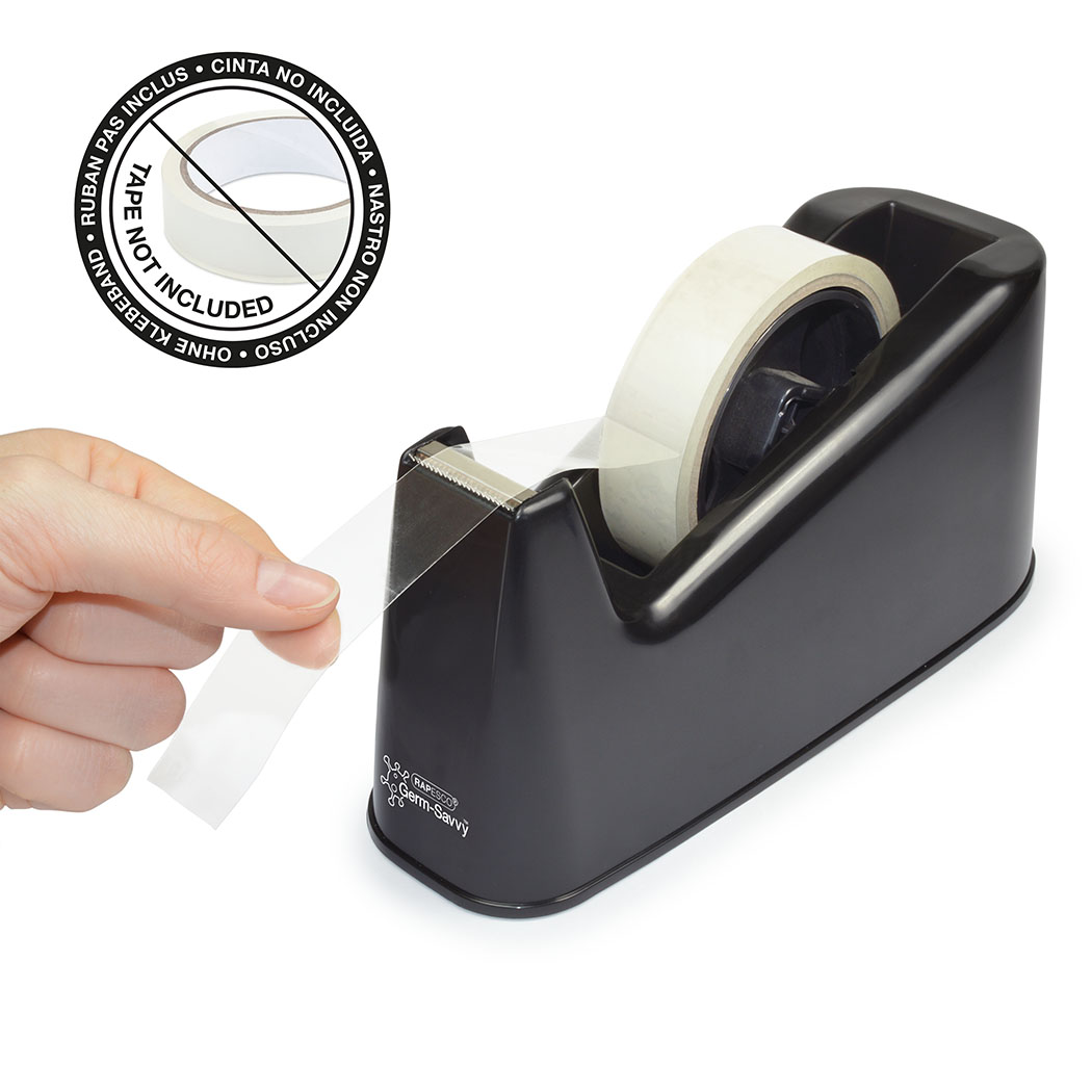 Germ-Savvy® Antibacterial 500 Heavy Duty Tape Dispenser - Black - Image 4