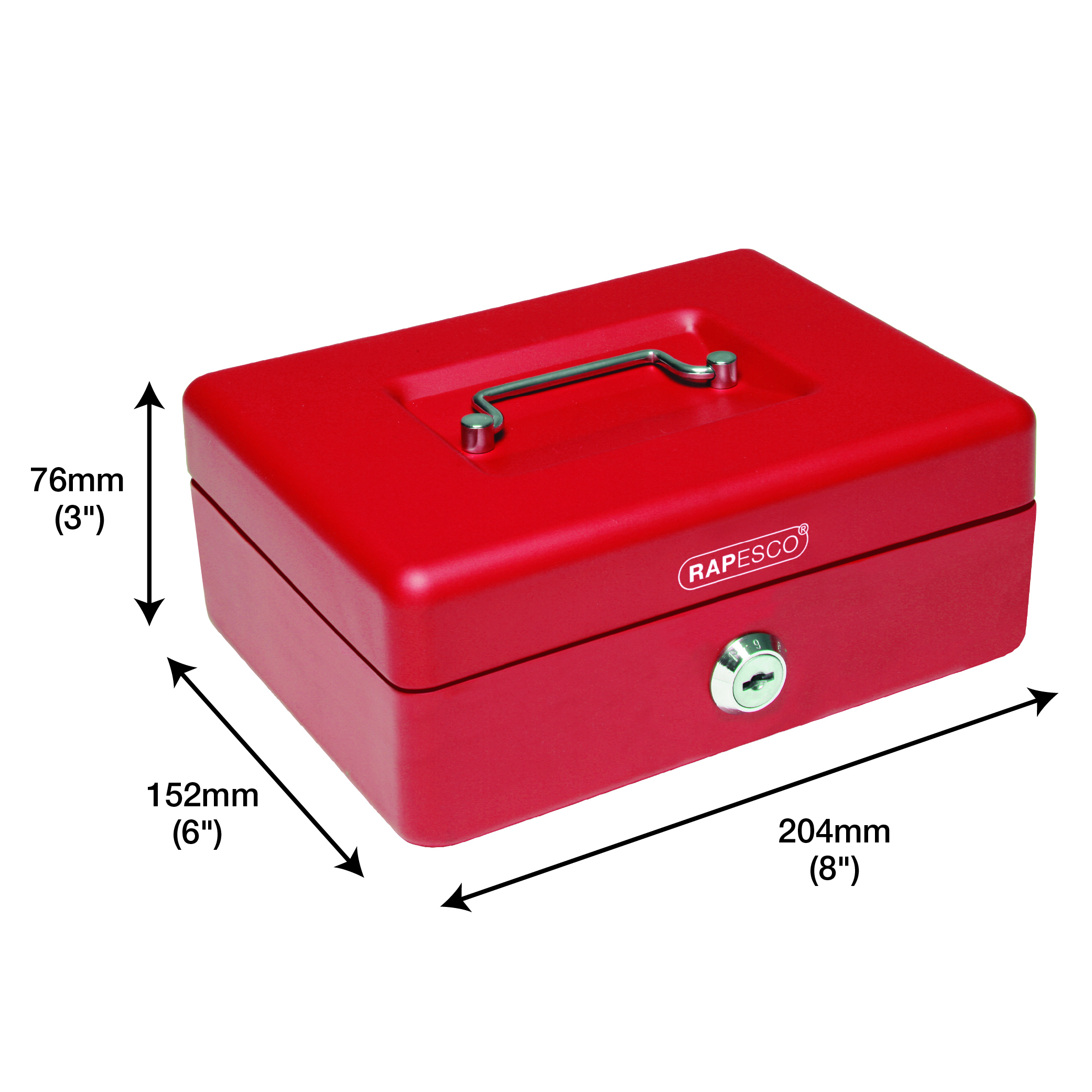 Cash Box 8" (20cm) - Red - Image 4