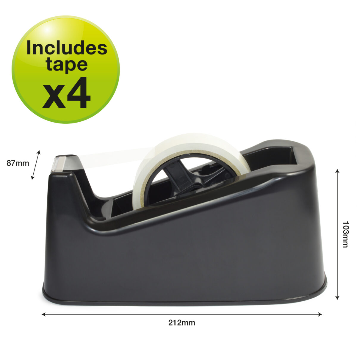 Germ-Savvy® Antibacterial 500 Heavy Duty Tape Dispenser with 4