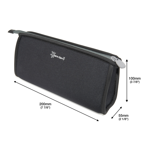 Germ-Savvy® Antibacterial Pencil Case - Black - Image 5