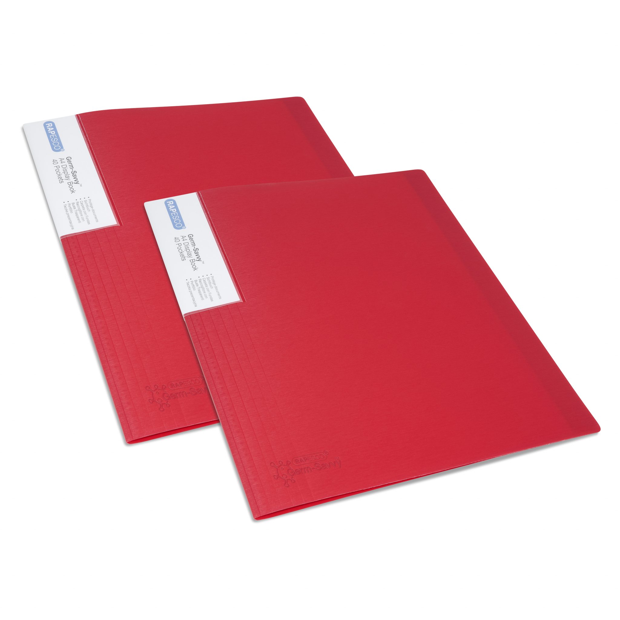 Germ-Savvy® Antibacterial A4 Flexible Slim Display Book 40 Pockets