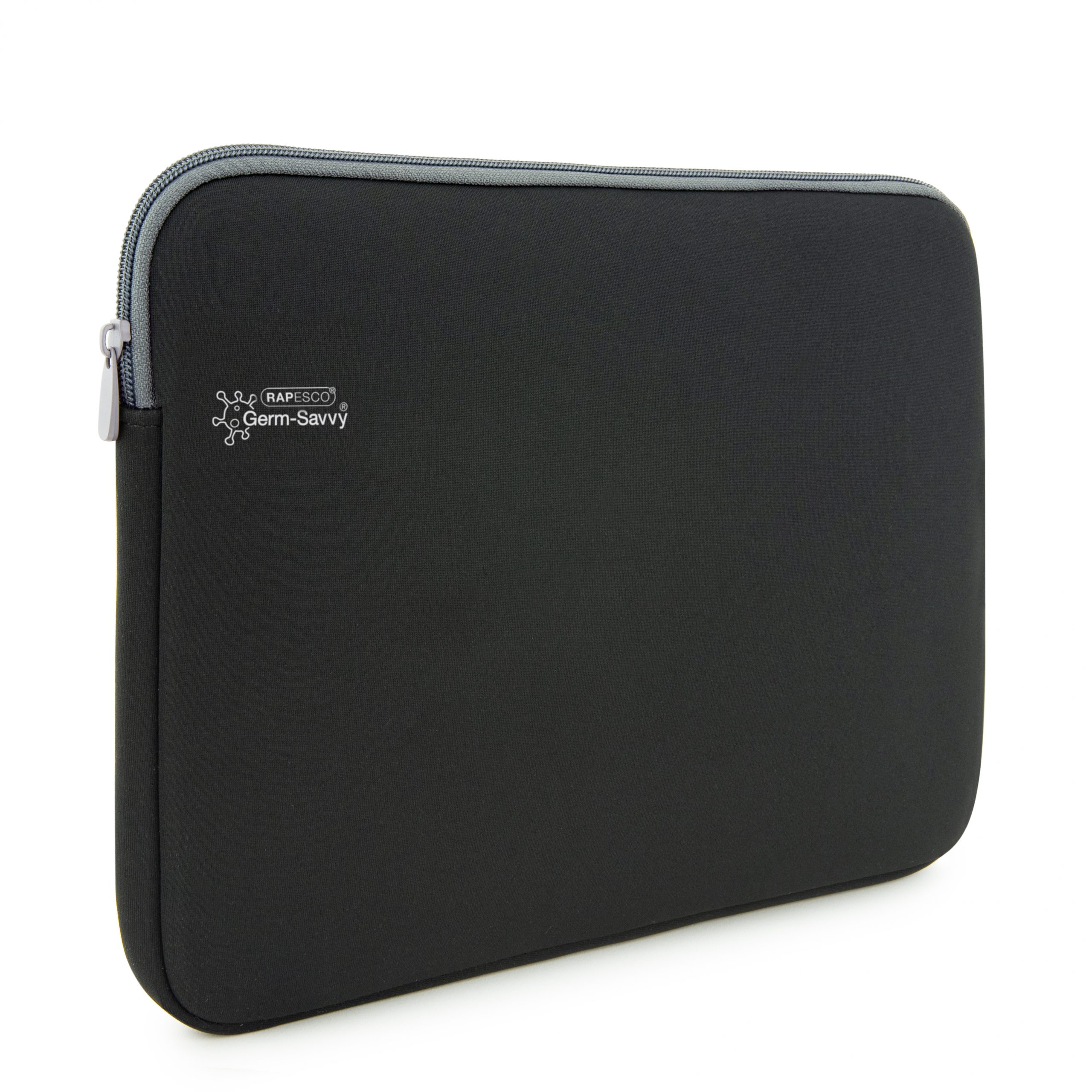 Germ-Savvy® Antibacterial 11.6” Laptop Sleeve - Black - Rapesco