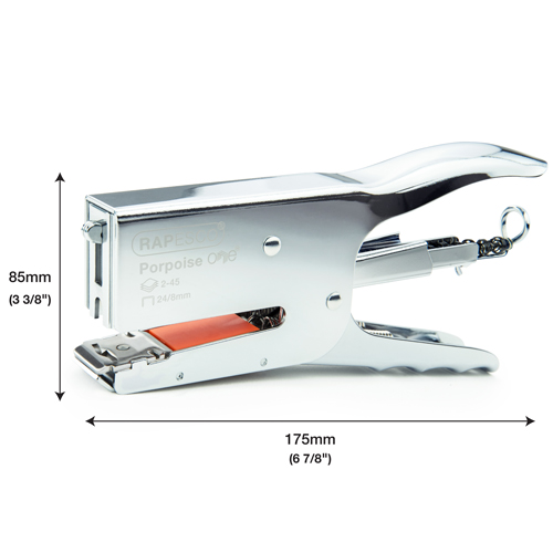 Porpoise ONE Stapling Plier & 1000 Staples 24/8mm – Chrome - Image 9