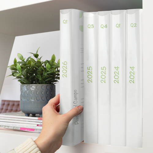 35mm 2-Ring Binder A4 - Clear - Pack of 10 - Image 2