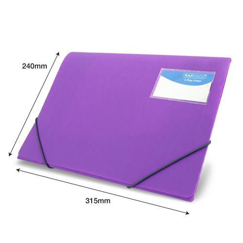 3-Flap Folio Wallet A4+ - Solid Assorted - Pack of 5 - Image 5