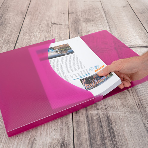25mm Folio Box A4+ - Bright Transparent - Pack of 5 - Image 4