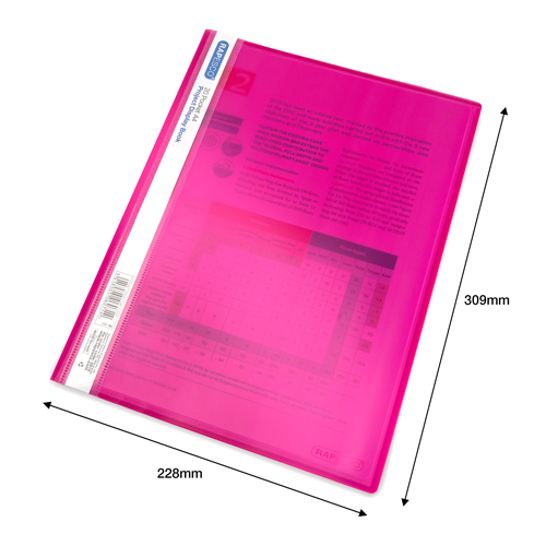 20 Pocket A4 Project Display Book - Bright Solid Assorted - Pack of 10 - Image 3