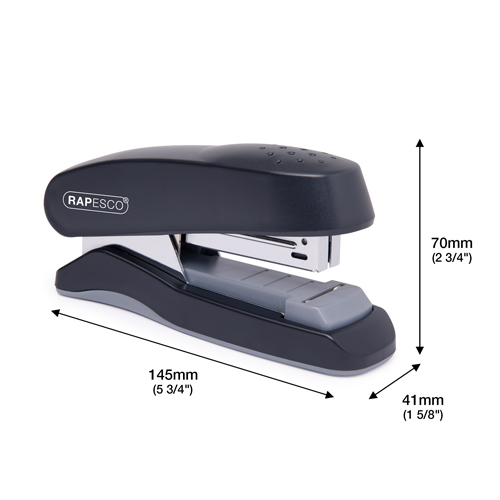 Flat Clinch Half Strip Stapler - Black - Image 2