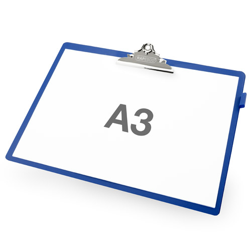 Heavy Duty Clipboard A3 - Blue