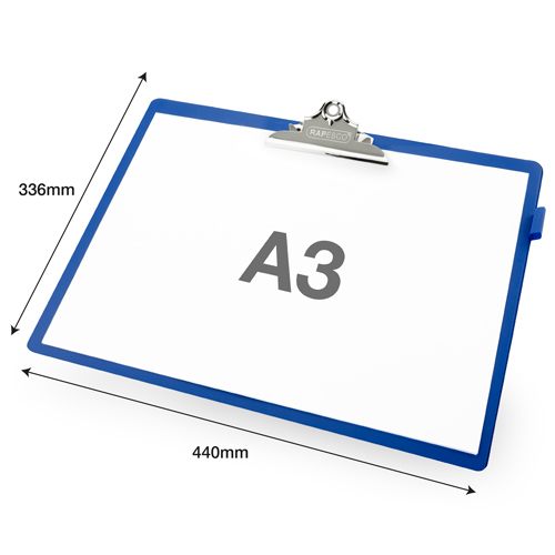 Heavy Duty Clipboard A3 - Blue - Image 5