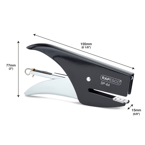SP-64 Metal Stapling Plier & 1000 Staples 21/4mm - Black - Image 6