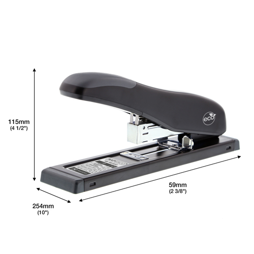 Germ-Savvy® Antibacterial ECO HD-100 Heavy Duty Stapler & 2000 x 923/10 mm Staples - Black - Image 6