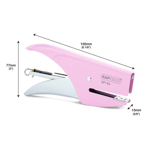 SP-64 Metal Stapling Plier & 1000 Staples 21/4mm - Candy Pink - Image 6