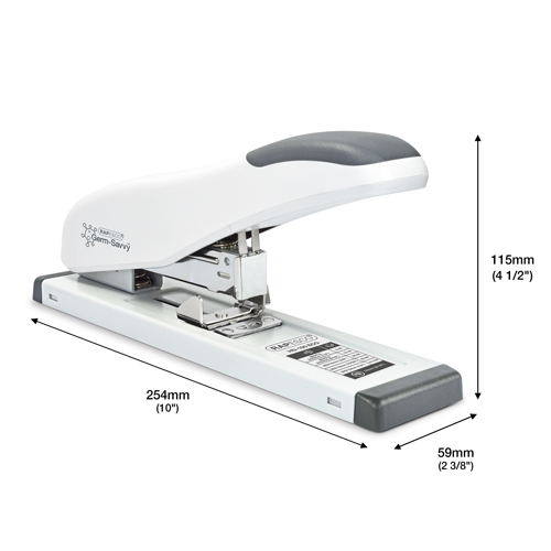 Germ-Savvy® Antibacterial ECO HD-100 Heavy Duty Stapler - Soft White - Image 6