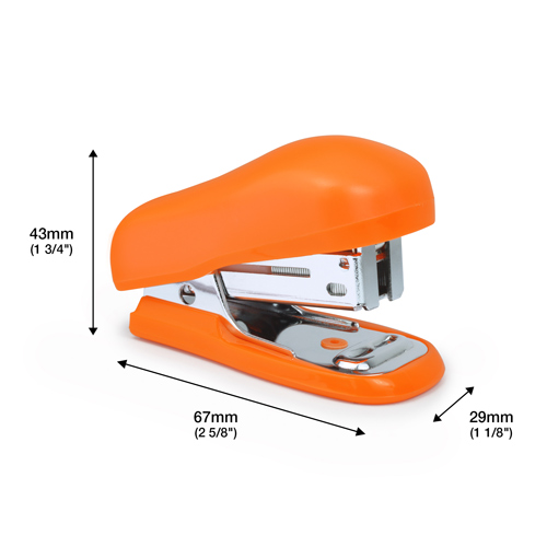 Bug Mini Stapler & 1000 26/6mm Staples - Orange - Image 5