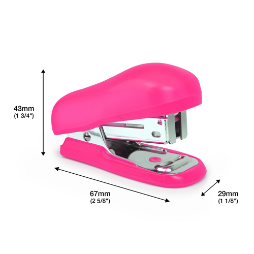 Bug Mini Stapler &1000 26/6mm Staples - Hot Pink - Image 5