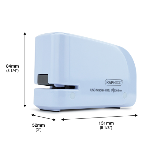 626EL Automatic USB Electric Stapler & 1000 26/6mm Staples - Powder Blue - Image 6