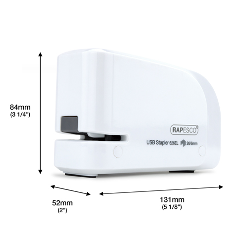 626EL Automatic USB Electric Stapler & 1000 26/6mm Staples - White - Image 6