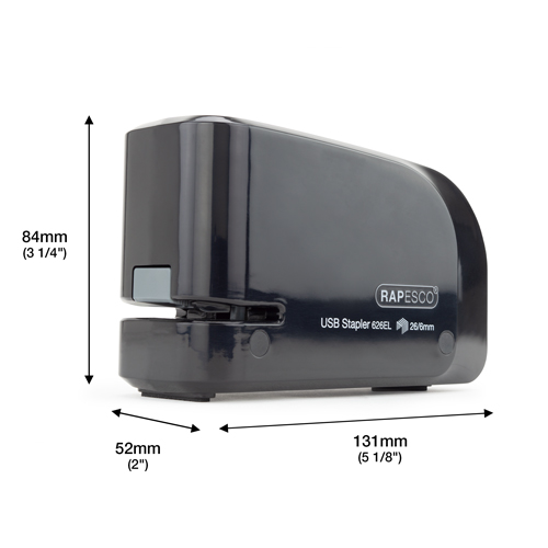 626EL Automatic USB Electric Stapler & 1000 26/6mm Staples - Black - Image 6
