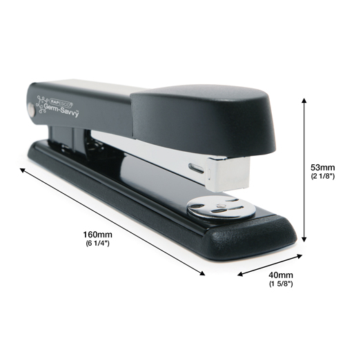 Germ-Savvy® Antibacterial Marlin Metal Stapler with R4 Staple Remover & 5000 26/6mm Staples - Black - Image 6
