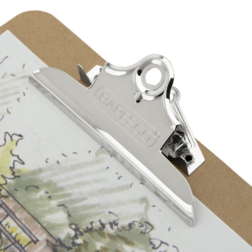 Hardboard Clipboard A4+/Foolscap - Brown - Pack of 12 - Image 4