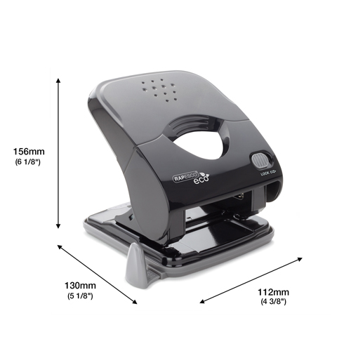 Germ-Savvy® Antibacterial ECO Less Effort Stapler & Hole Punch Set - Black - Image 2