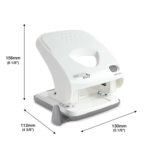Germ-Savvy® Antibacterial X5-40ps ECO Less Effort 2-Hole Punch - Soft White - Image 6