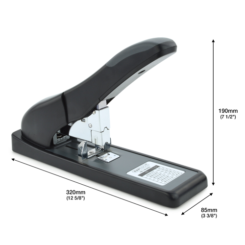 ECO HD-140 Heavy Duty Stapler & 1000 923/12mm Staples - Black - Image 6