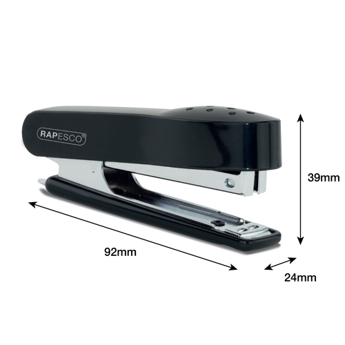 No. 10 Mini Stapler & 1000 Staples 10/4mm - Black - Image 4