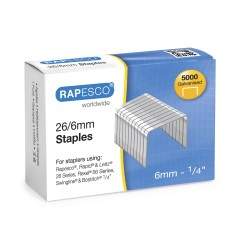 No.16 Rapesco 24/6 6mm S24602Z3 Staples Box 5000 