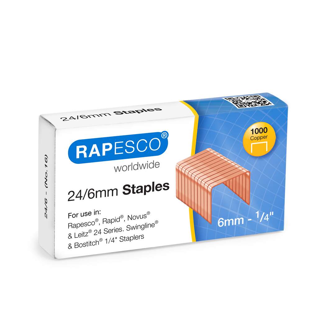 PINS 1 BOX OF RAPESCO 923/14 mm GALVANISED GOOD QUALITY HEAVY DUTY STAPLES