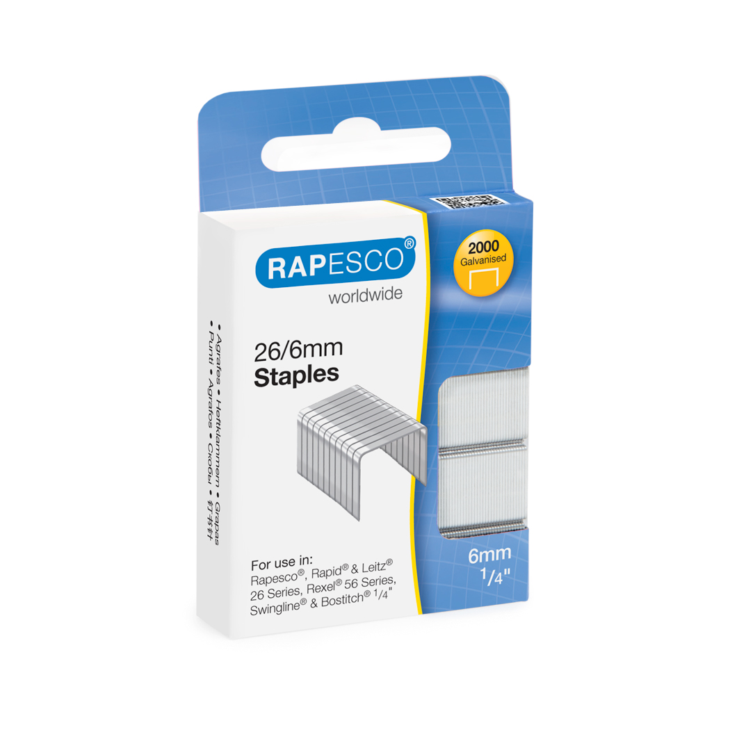 No.16 S24602Z3 Rapesco 24/6 6mm Staples Box 5000 