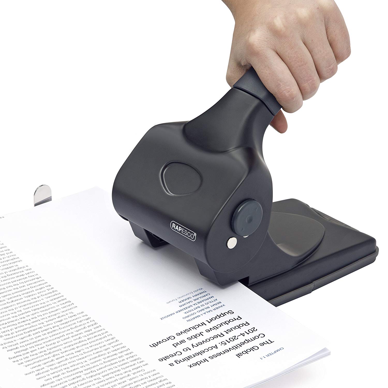 ALU 65 Metal 2-Hole Punch | Rapesco Office Products PLC