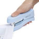 Stand Up / Space-Saving Stapler (Powder Blue) - In use